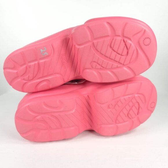 NWOB UGG AWW Yeah Pink Chunky Slide Strawberry Cream Slingback Plattform‎ Sz 11 - Picture 15 of 16
